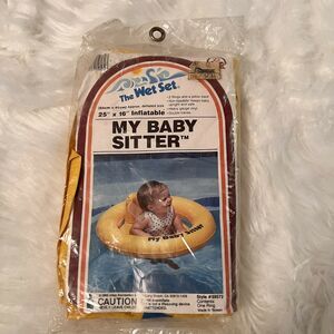 Vintage Intex the Wet Set inflatable My Baby Sitter float 80s 1985 NEW #59572